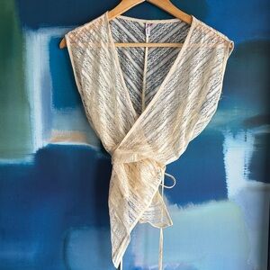 Jill Anderson Elegant Lace Wrap Top